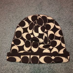 Coach reversible beanie